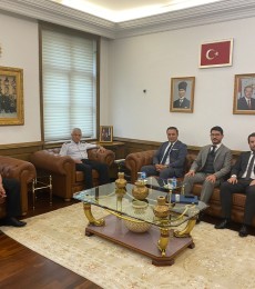 We visited General Arif Çetin, Commander of the Gendarmerie General Command, at his office.