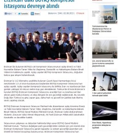 2013.08.02 BOTAŞ’ın Erzincan’daki İstasyonu Devreye Alındı