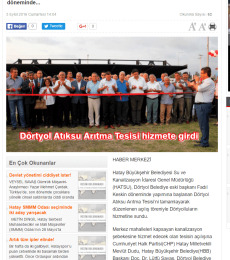 2016.09.03 Dörtyol Atıksu Arıtma Tesisi Hizmete Açıldı