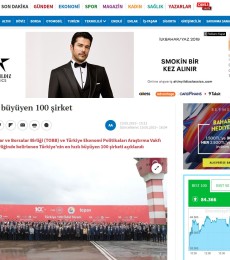 2019.05.19 Türkiye'nin En Hızlı Büyüyen 100 Şirketi Açıklandı