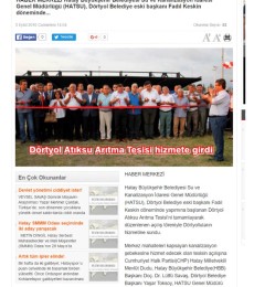 2016.09.03 Dörtyol Wastewater Treatment Plant Commissioned