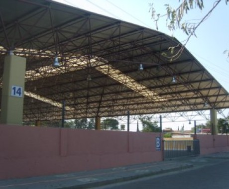 Construction of Çanakkale Biga Municipality Space Frame System Covered Marketplace