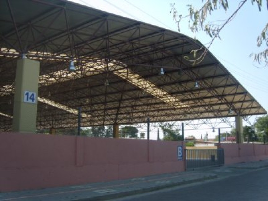 Construction of Çanakkale Biga Municipality Space Frame System Covered Marketplace