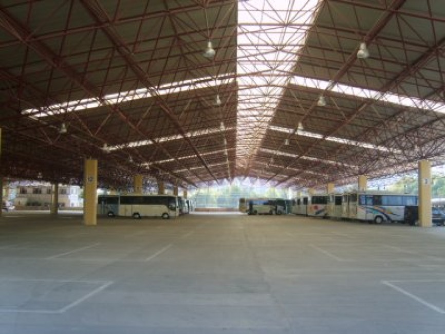 Construction of Çanakkale Biga Municipality Space Frame System Covered Marketplace